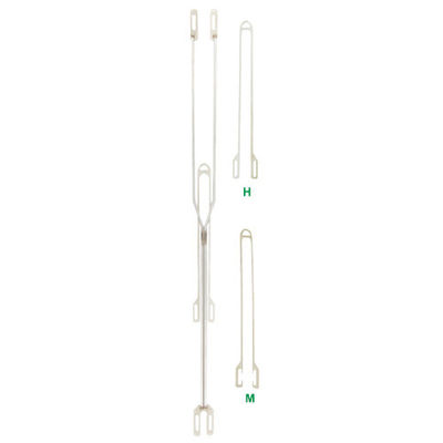 JW-0143 Stainless Steel Leno Healds 330mm O Type
