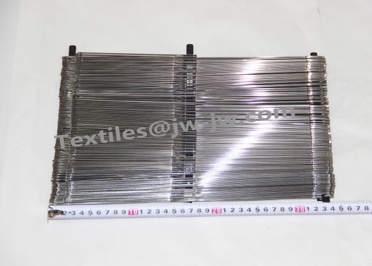 Steel Healds O Type With Middle Part 159mm Weaving Loom Spare Parts