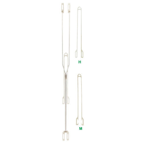 JW-0143 Stainless Steel Leno Healds 330mm O Type
